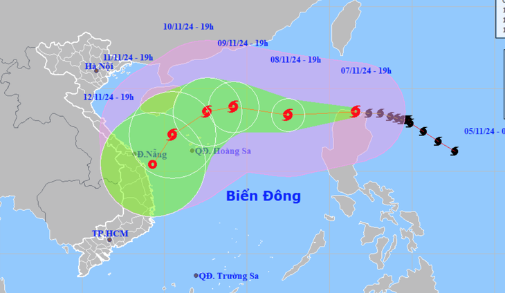bao-so-7-bao-yinxing-17309880766021844006997 Bão Yinxing có cường độ mạnh, diễn biến phức tạp - Ảnh 1.